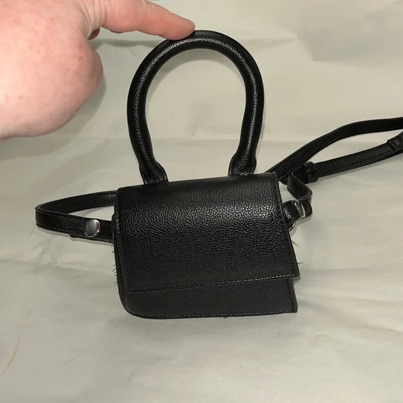 Forever 21 | Bags | Black Mini Top Handle Bag With Removable 